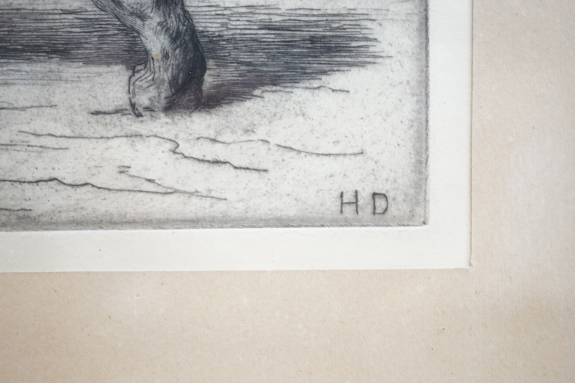 Herbert Dicksee RE (1862-1942), etching, 'A Bengal Tiger', artist's proof, signed in pencil, blindstamped, limited to 100, published by Frost & Reed, Ltd., Bristol & London, 1915, 21 x 36cm. Condition - good